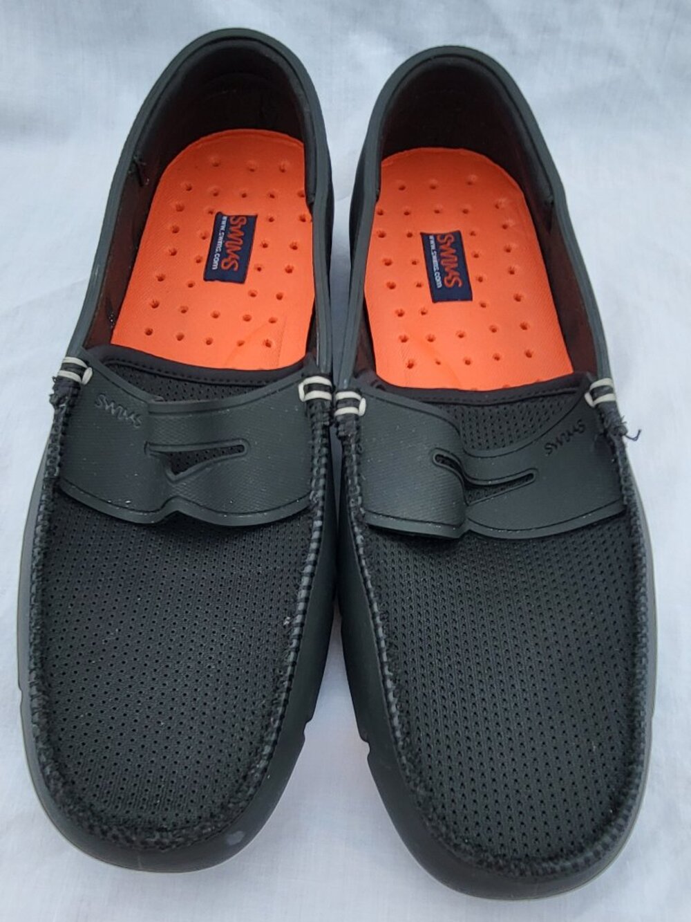 Swims Shoes Men's Size 8 Black Slip On Penny Loafers Minimalist Classic Preppy